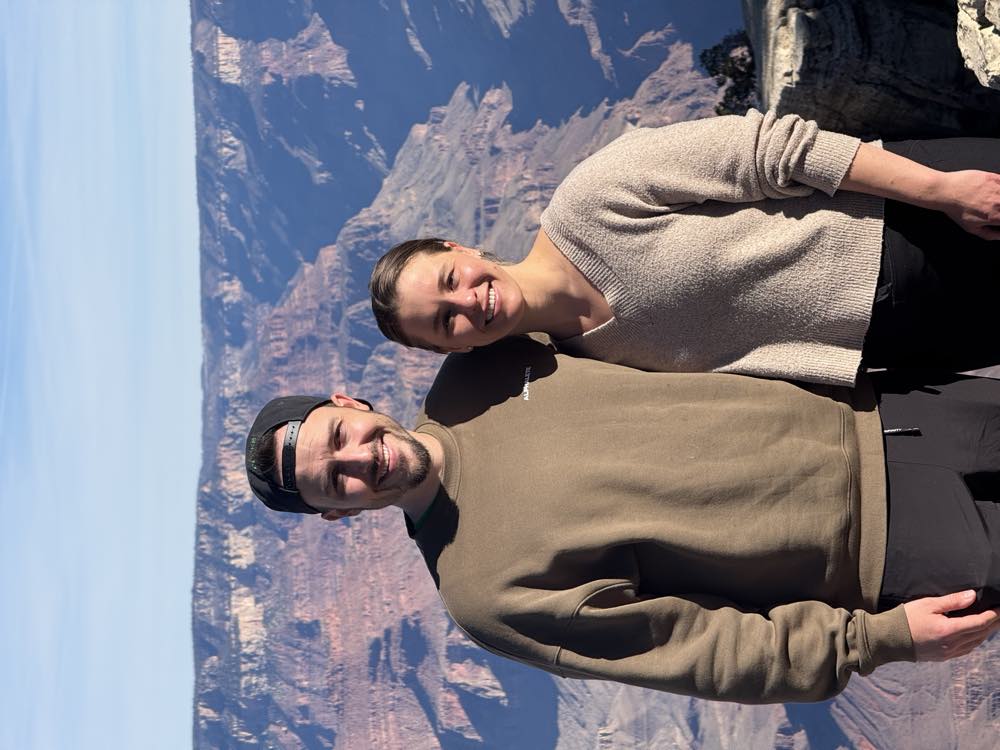 Dr. Macaelan Hanrahan hiking at the Grand Canyon